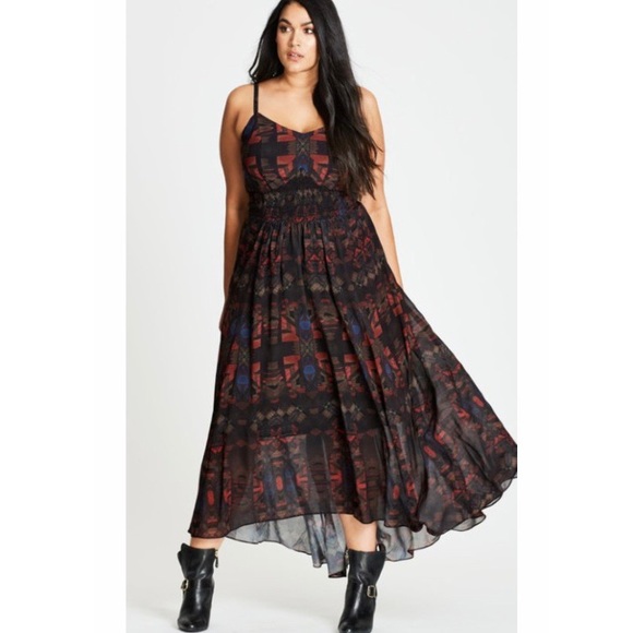 City Chic Dresses & Skirts - CITY CHIC Aztec Warrior Maxi Dress